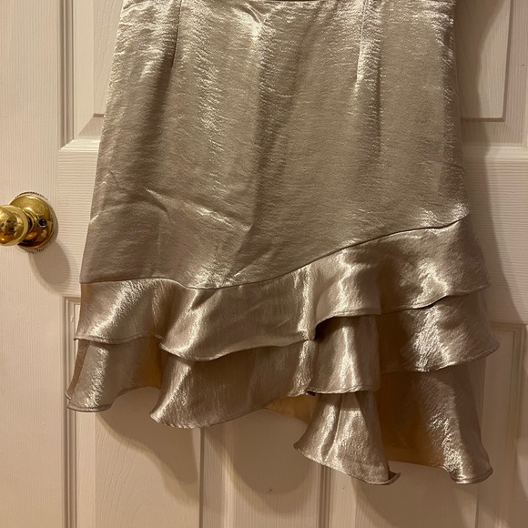 BB Dakota satin ruffle mini dress - Picture 3 of 5